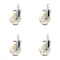 Service Caster 5 Inch Nylon Wheel Swivel 7/8 Inch Square Stem Caster Set SCC-SQ20S514-NYS-78-4 - alternate 1